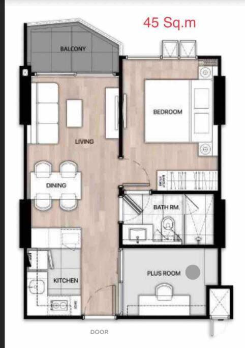 New & Cozy 2 Bedroom @ The Astra Sky River Чиангмай Екстериор снимка