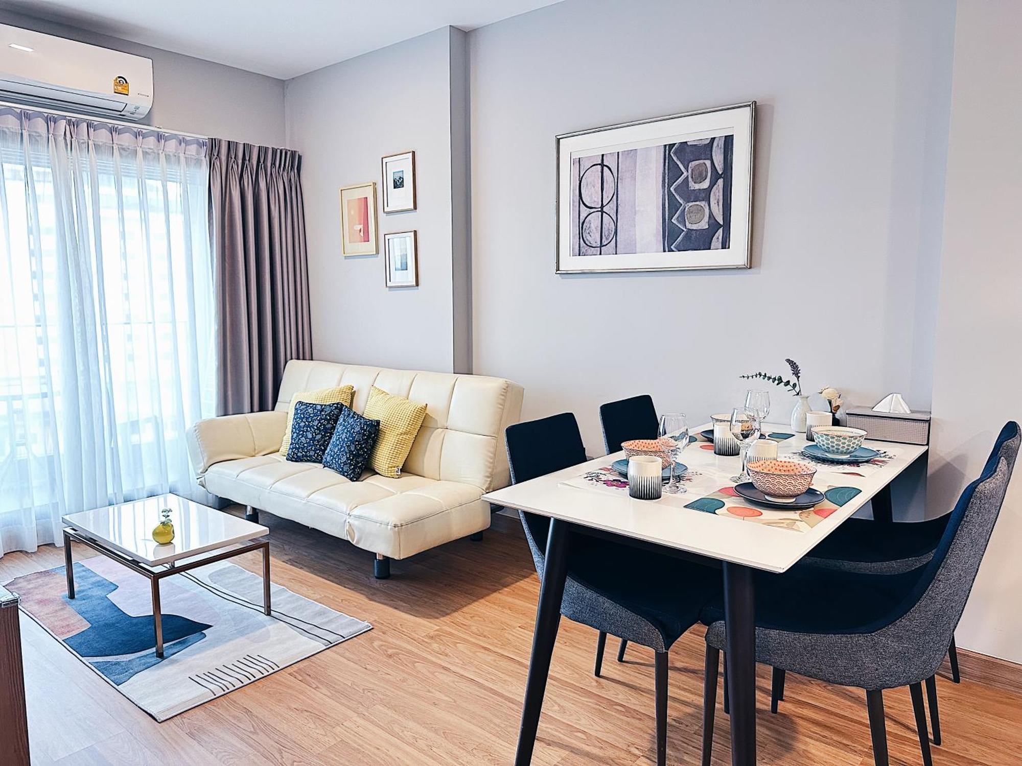 New & Cozy 2 Bedroom @ The Astra Sky River Чиангмай Екстериор снимка